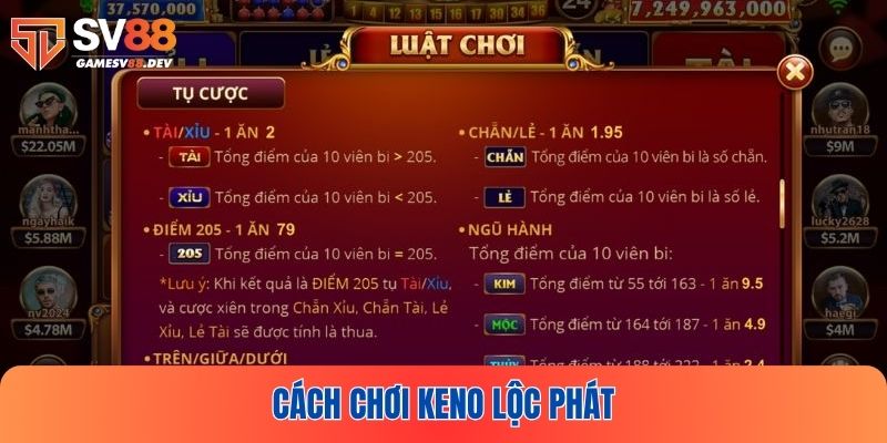 Những hình thức giải trí Keno phổ biến