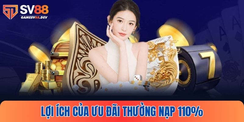 Tại sao nên tham gia chương trình thưởng nạp 110% tại SV88?